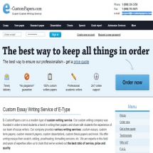 E-custompapers.com Screenshot